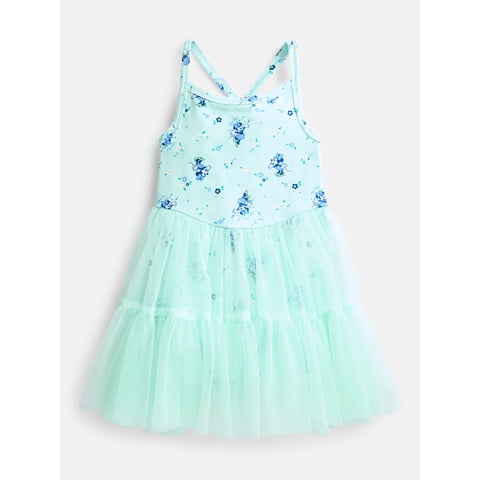 Minnie Mouse Toddler Girls' Sleeveless Romper with Tulle Skirt, Sizes 12M-5T