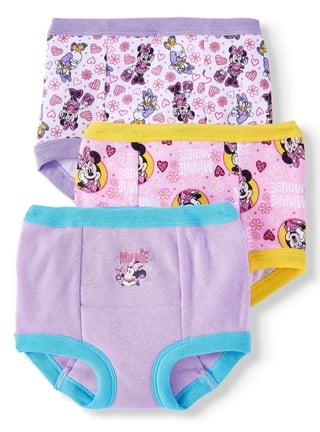 Disney Minnie Mouse Girls' Underwear Multipacks with Assorted Prints in  Various Sizes 2T-10 | 7pk, 10pk, and 12pk Options