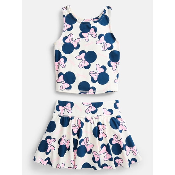 Minnie Mouse Toddler Girls' Active Tank Top and Skort Set, 2-Piece, Sizes 12M-5T