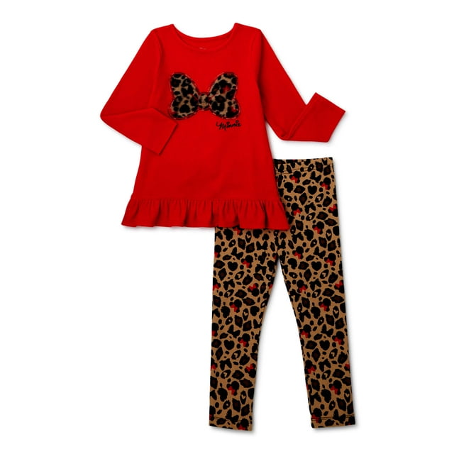 Minnie Mouse Toddler Girls' Bows, 2 Piece Set