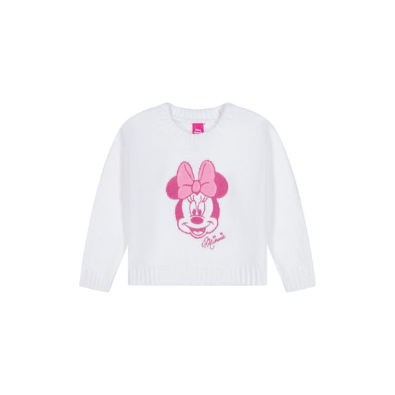 Minnie Mouse Toddler Girls Chenille Sweater, Sizes 12 Months-5T