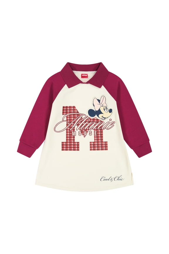 Toddler Girls Collared Fleece Dress, Sizes 12 Months - 5T