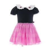 Minnie Mouse Toddler Girls Cosplay Tutu Dress with Puff Sleeves, Sizes 12M-5T
