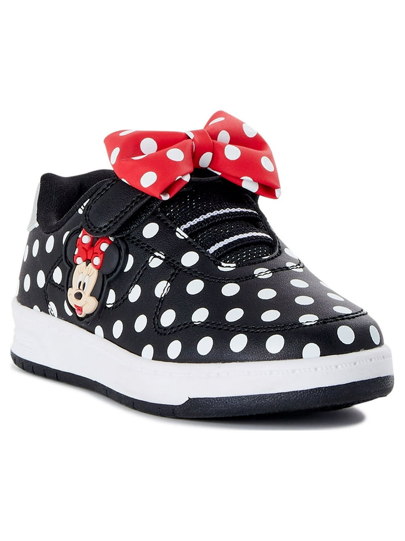 Minnie Mouse Toddler Girls Court Sneakers, Sizes 7-12 - Walmart.com