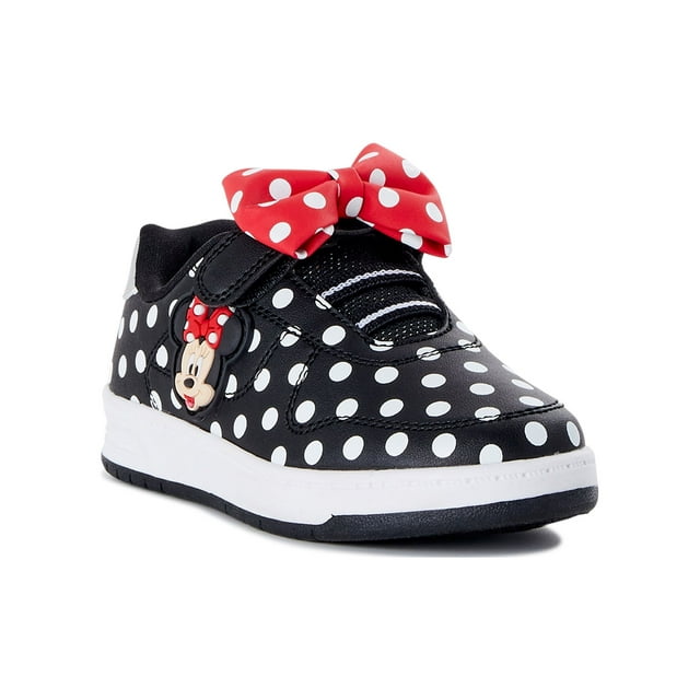 Minnie Mouse Toddler Girls Court Sneakers, Sizes 7-12 - Walmart.com
