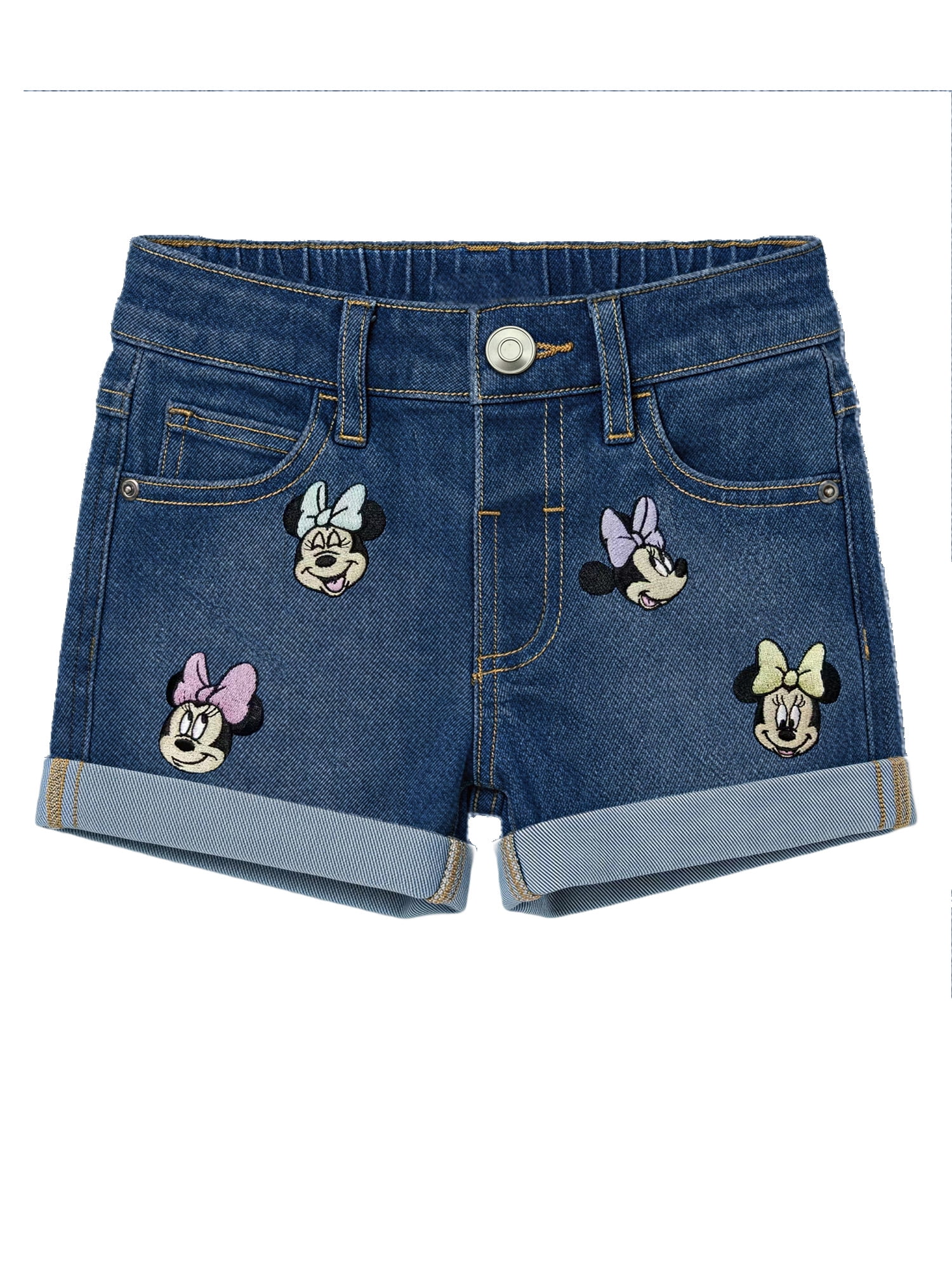 Minnie Mouse Toddler Girls Denim Short, Sizes 12 Months - 5T
