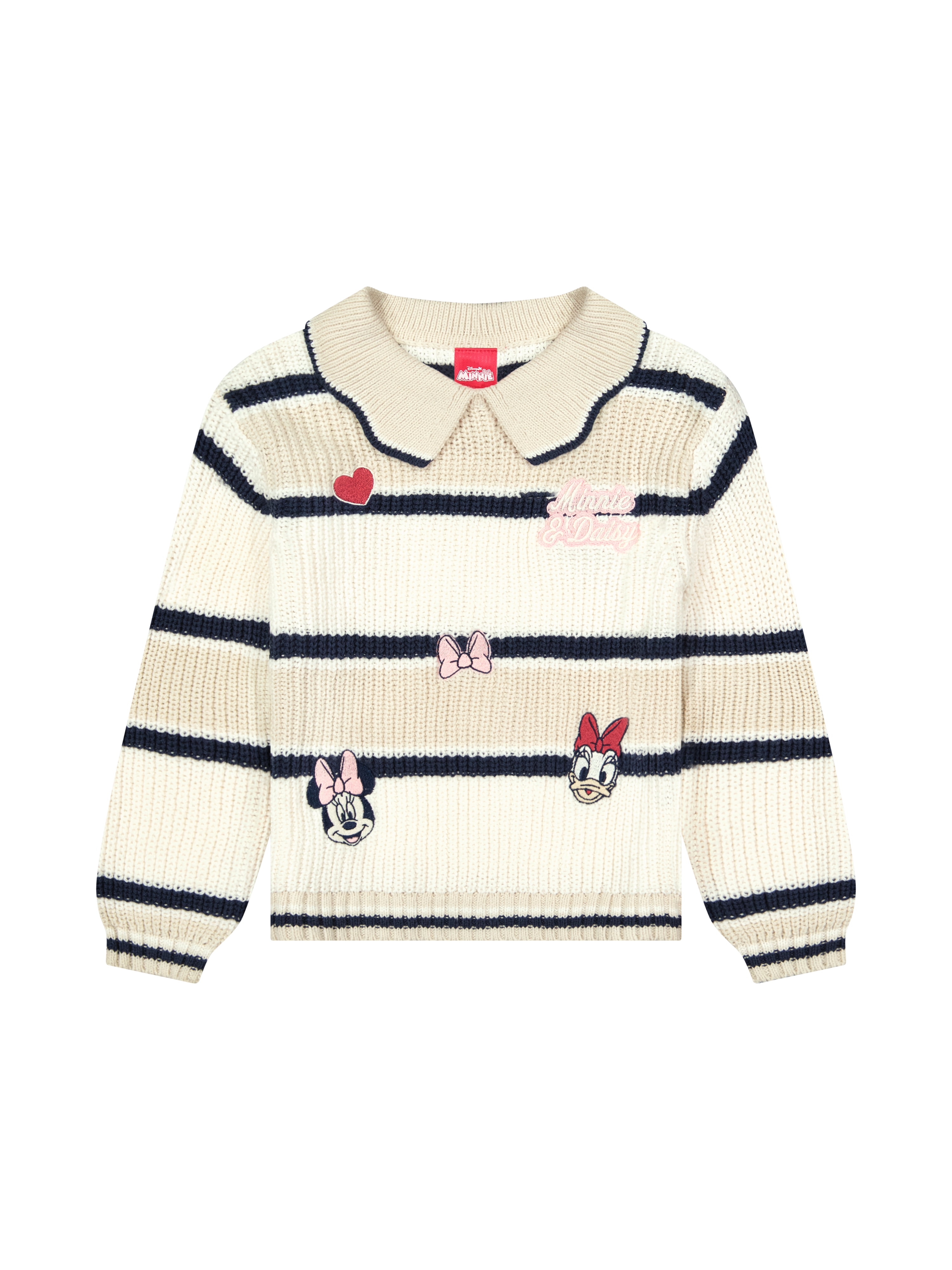 Minnie Mouse Toddler Girls Emb Patch Sweater, Sizes 12 Months - 5T