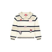 Minnie Mouse Toddler Girls Emb Patch Sweater, Sizes 12 Months - 5T