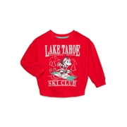 HELLO KITTY Minnie Mouse Toddler Girls Holiday Crewneck Sweatshirt, Sizes 12M-5T