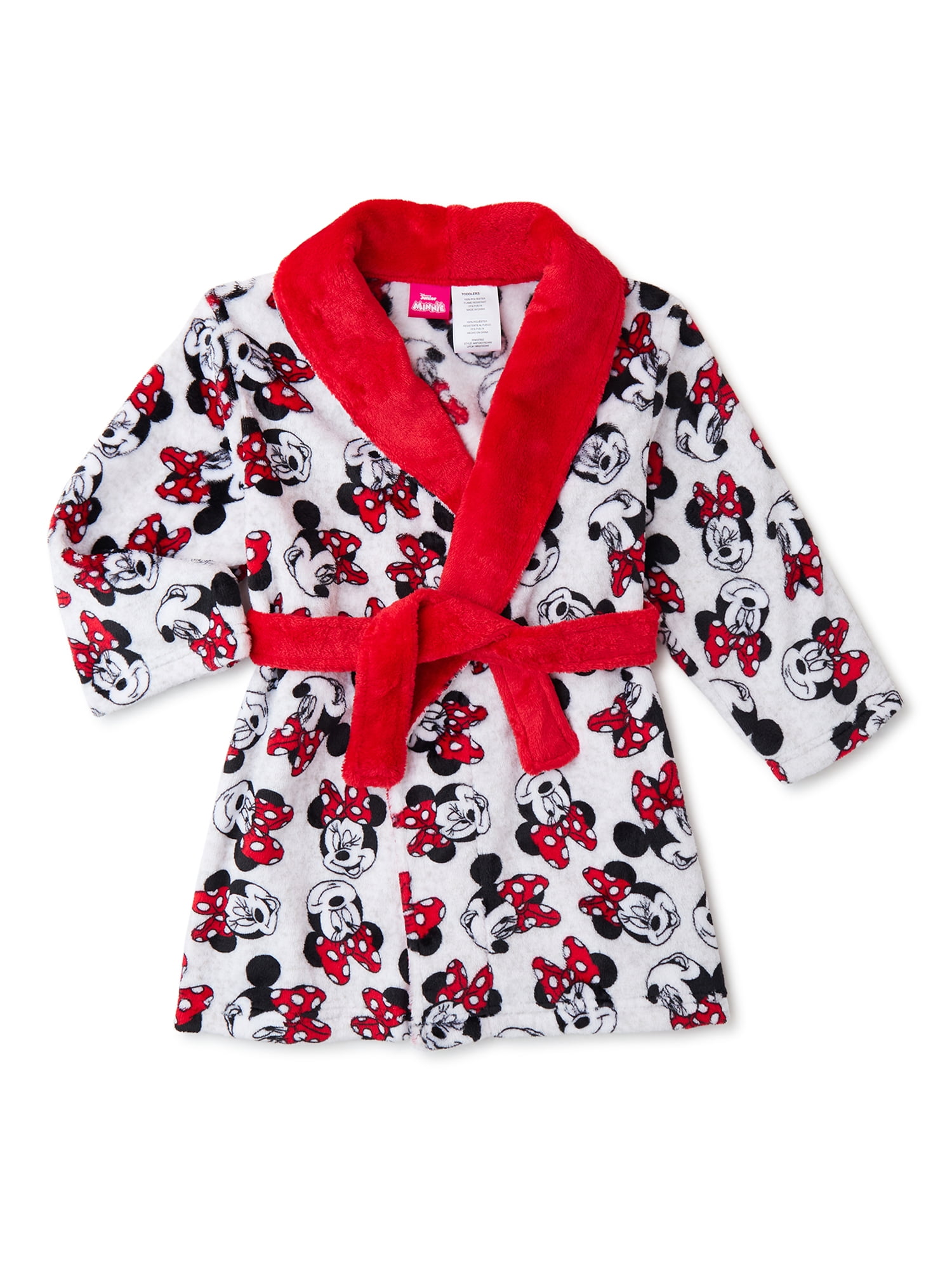 Minnie Mouse Toddler Girls Pajama Robe, Sizes 2T-5T