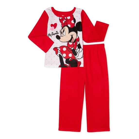 Minnie Mouse Toddler Girls' Pajamas, 2 Piece Set