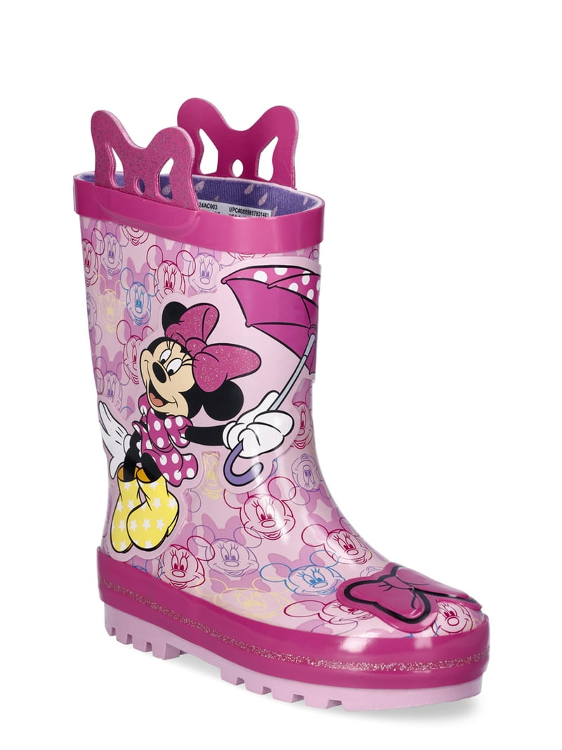 Waterproof Rain Toddler Girl Minnie Mouse Rain Boots Isney Girls