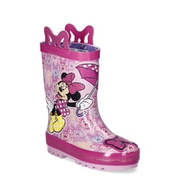 Minnie Mouse Toddler Girls Rain Boots, Sizes 5/6-13/1