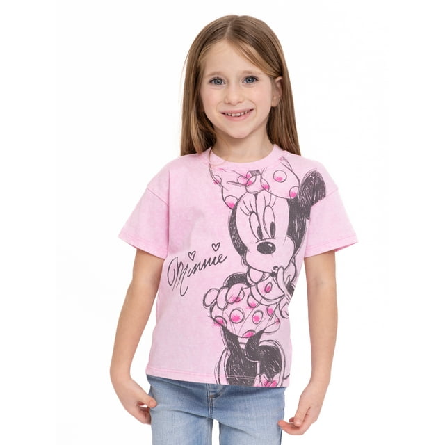 Minnie Mouse Toddler Girls Short Sleeve Crewneck T-Shirt, Sizes 12M-5T