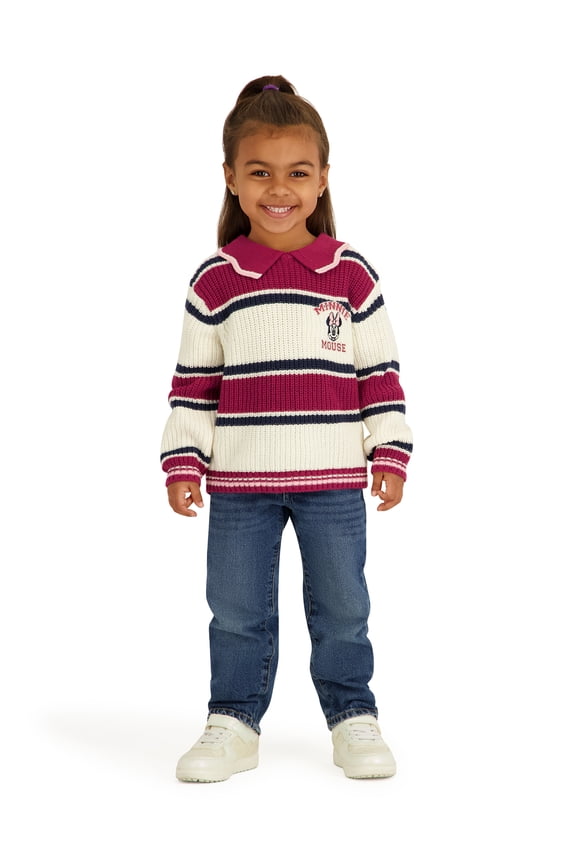 Toddler Girls Stripe Sweater, Sizes 12 Months - 5T