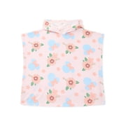Vestido de Cubierta de Felpa con Capucha para Niña Pequeña con Personajes, Tallas 12M-5T