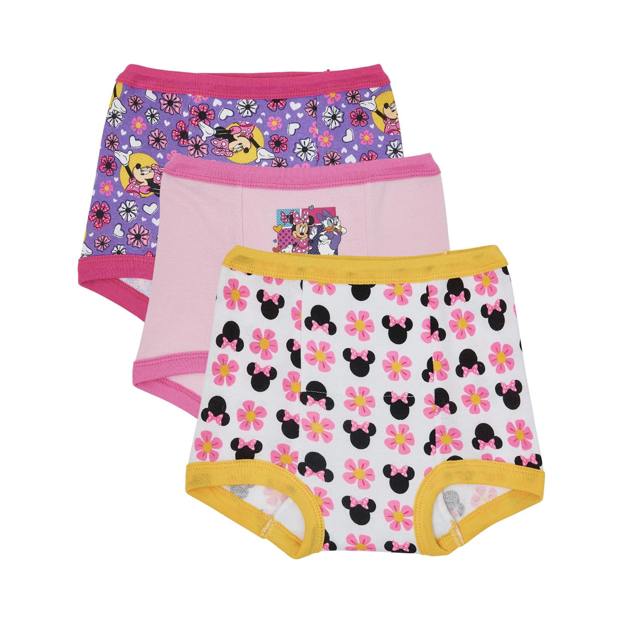 Minnie Mouse Toddler Girls Training Pants, 3-Pack 
