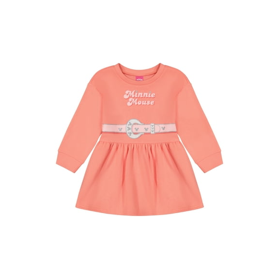 Minnie Mouse Toddler Girls Western Fleece Dress , Sizes 12 Months - 5T