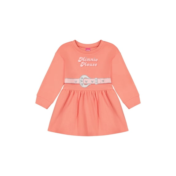 Minnie Mouse Toddler Girls Western Fleece Dress , Sizes 12 Months - 5T