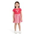 thumbnail image 1 of Minnie Mouse Toddler Girls Woven Short Sleeve Dress, Sizes 12 Months-5T, 1 of 6