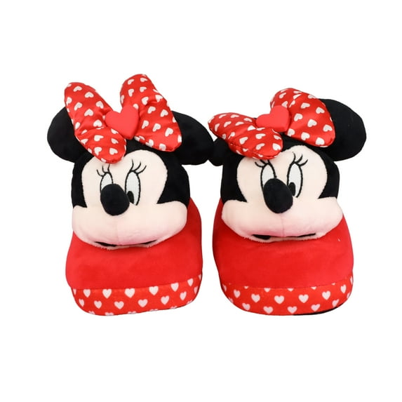 Minnie Mouse Toddler & Kids Girls Valentine's Day 3D Scuff Slipper