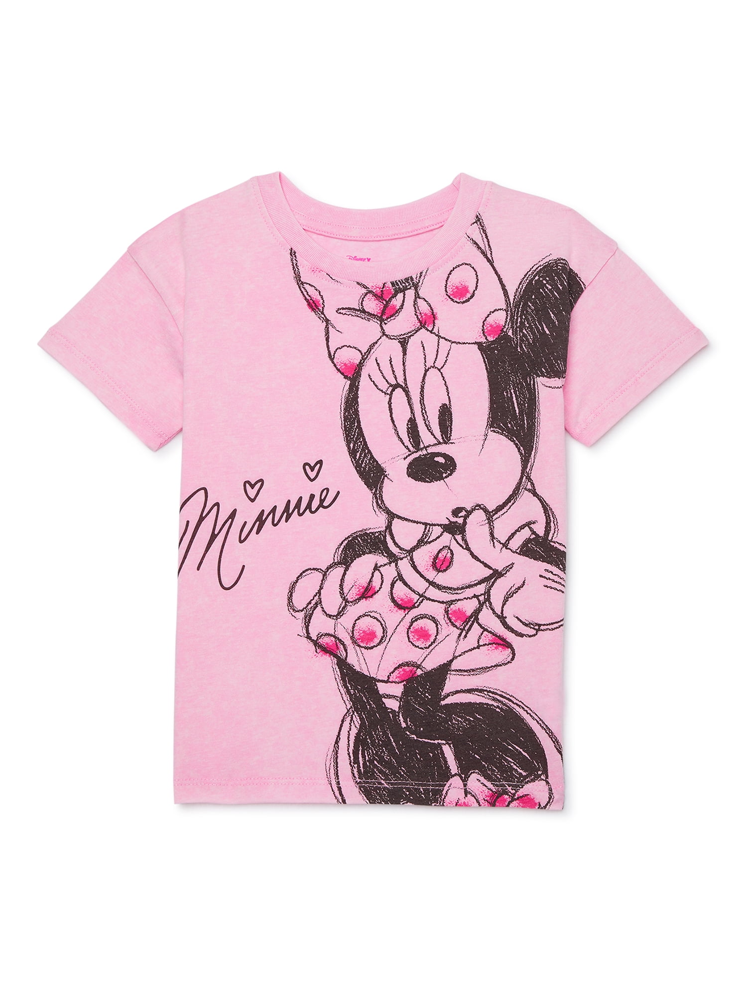 Minnie Mouse Toddler Graphic Short Sleeve Crewneck Tee, Sizes 12M-5T