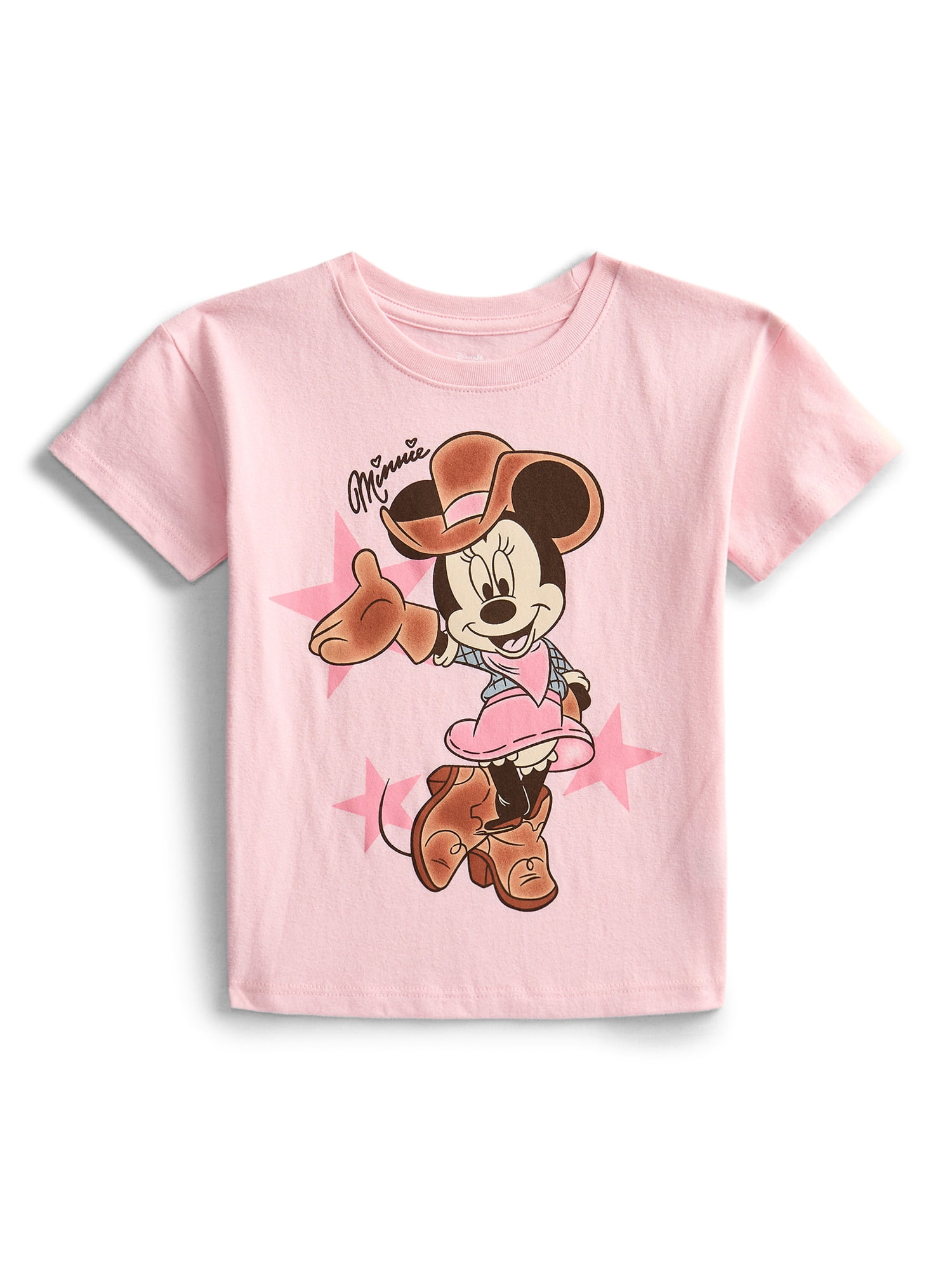 Minnie Mouse Toddler Graphic Short Sleeve Crewneck Tee, Sizes 12M-5T