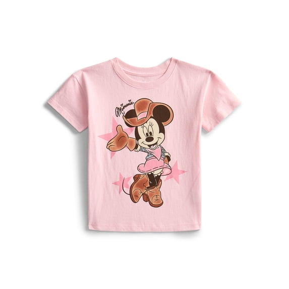 Minnie Mouse Toddler Graphic Short Sleeve Crewneck Tee, Sizes 12M-5T