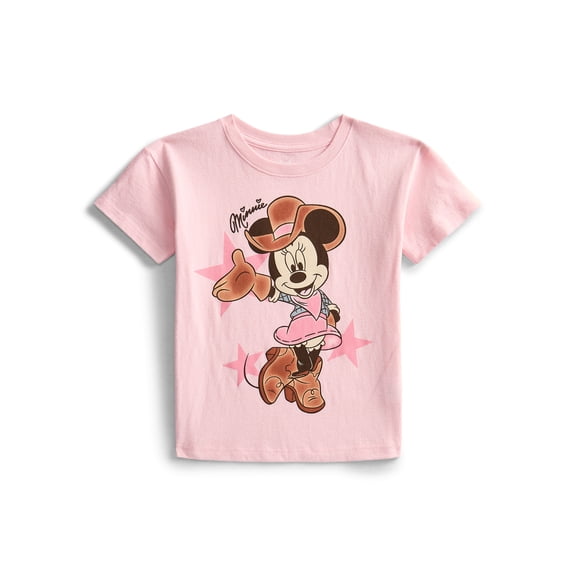 Minnie Mouse Toddler Graphic Crewneck Tee with Short Sleeves, Sizes 12M-5T