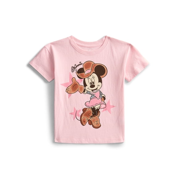 Minnie Mouse Toddler Graphic Short Sleeve Crewneck Tee, Sizes 12M-5T