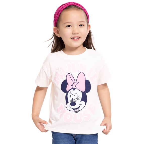Disney Minnie Mouse Toddler Girls' Graphic Tee with Short Sleeves ...