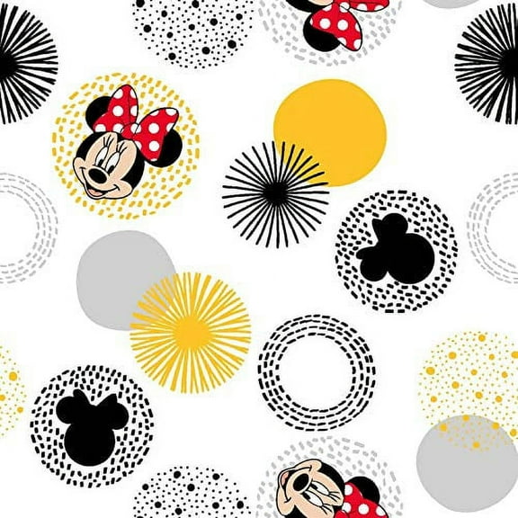 Minnie Mouse Traditonal Modern Minnie Fabric by The Yard