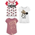 thumbnail image 1 of Minnie Mouse Tshirt (3-Shirts Pack) Kids & Toddler Girls Clothes 4T W/Mau/W SS, 1 of 7
