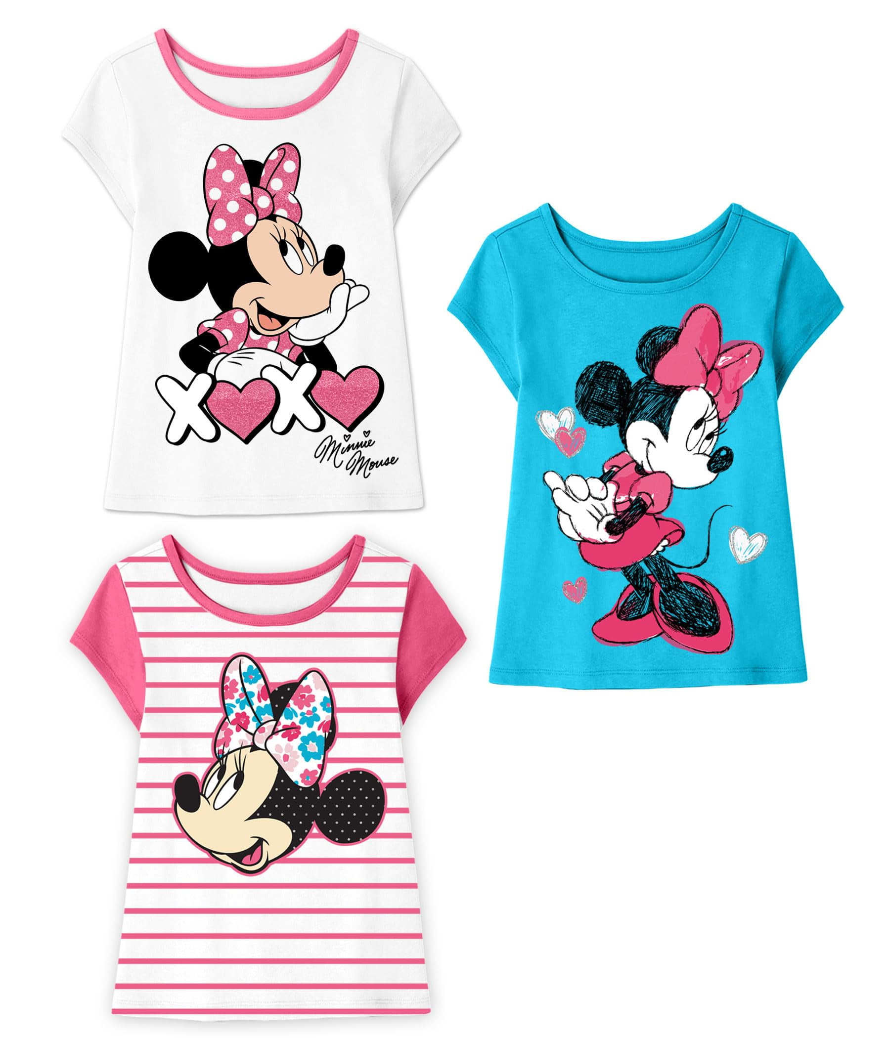 Disney Minnie Mouse T-Shirt (Sets) Daisy Duck Graphic Outfit Tee Infant Little - Picture 9 of 25