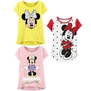 DISNEY Minnie Mouse Tshirt (3-Shirts Pack) Kids & Toddler Girls Clothes 5T