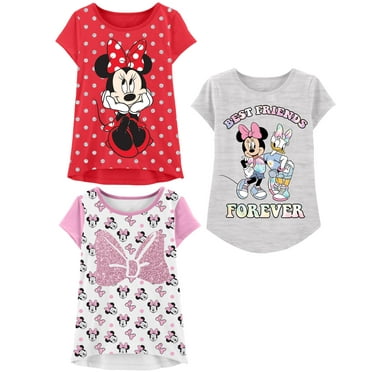 Minnie Mouse Tshirt (3-Shirts Pack) Kids & Toddler Girls Clothes