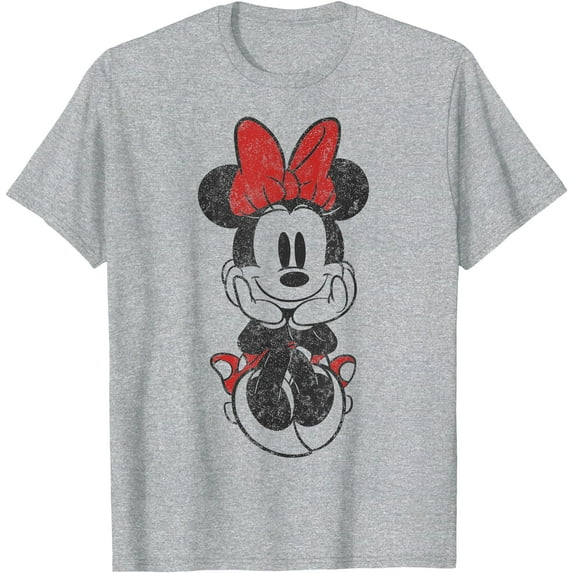Minnie Mouse Vintage Sitting DTG Print Unisex T-Shirt