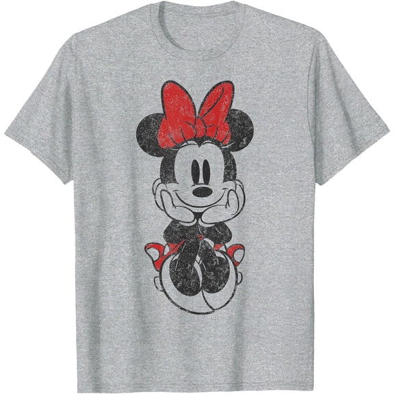 Minnie Mouse Vintage Sitting DTG Print Unisex T-Shirt