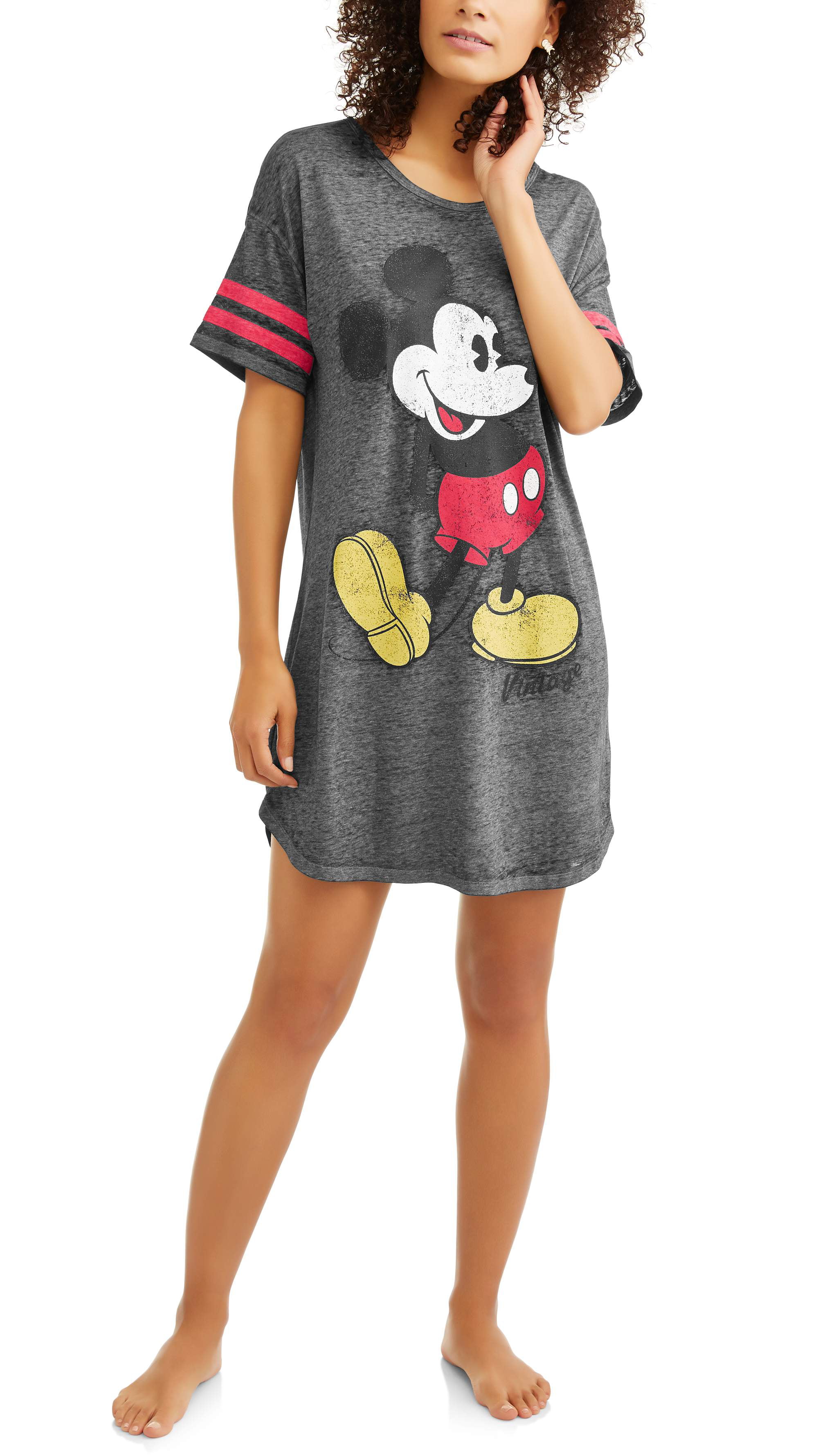 Disney Plus Size Womens Sleep Shirt Mickey Minnie Mouse One Size Nightgown