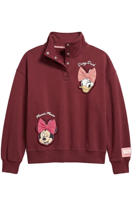 Womens Quarter Snap Pullover, Sizes XS-3XL