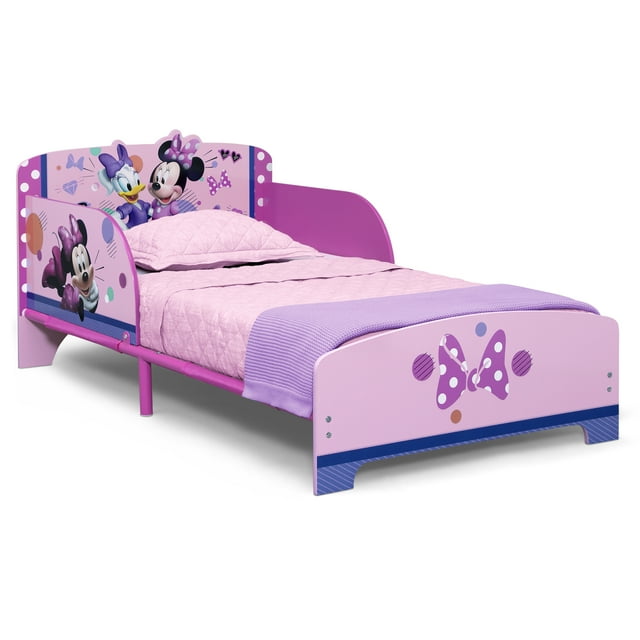 Minnie Mouse Wood & Metal Toddler Bed by Delta Children, Pink - Walmart.com