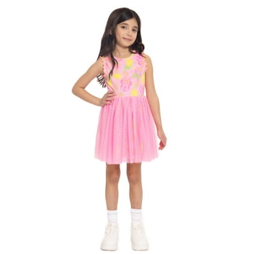 Minnie Mouse and Daisy Duck Girls Printed Tank Tulle Overlay Dress, Sizes 4-12
