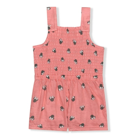 Minnie Mouse by Disney Smocked Bodice All Over Print Romper, Clothing Type (12 Months-5T)