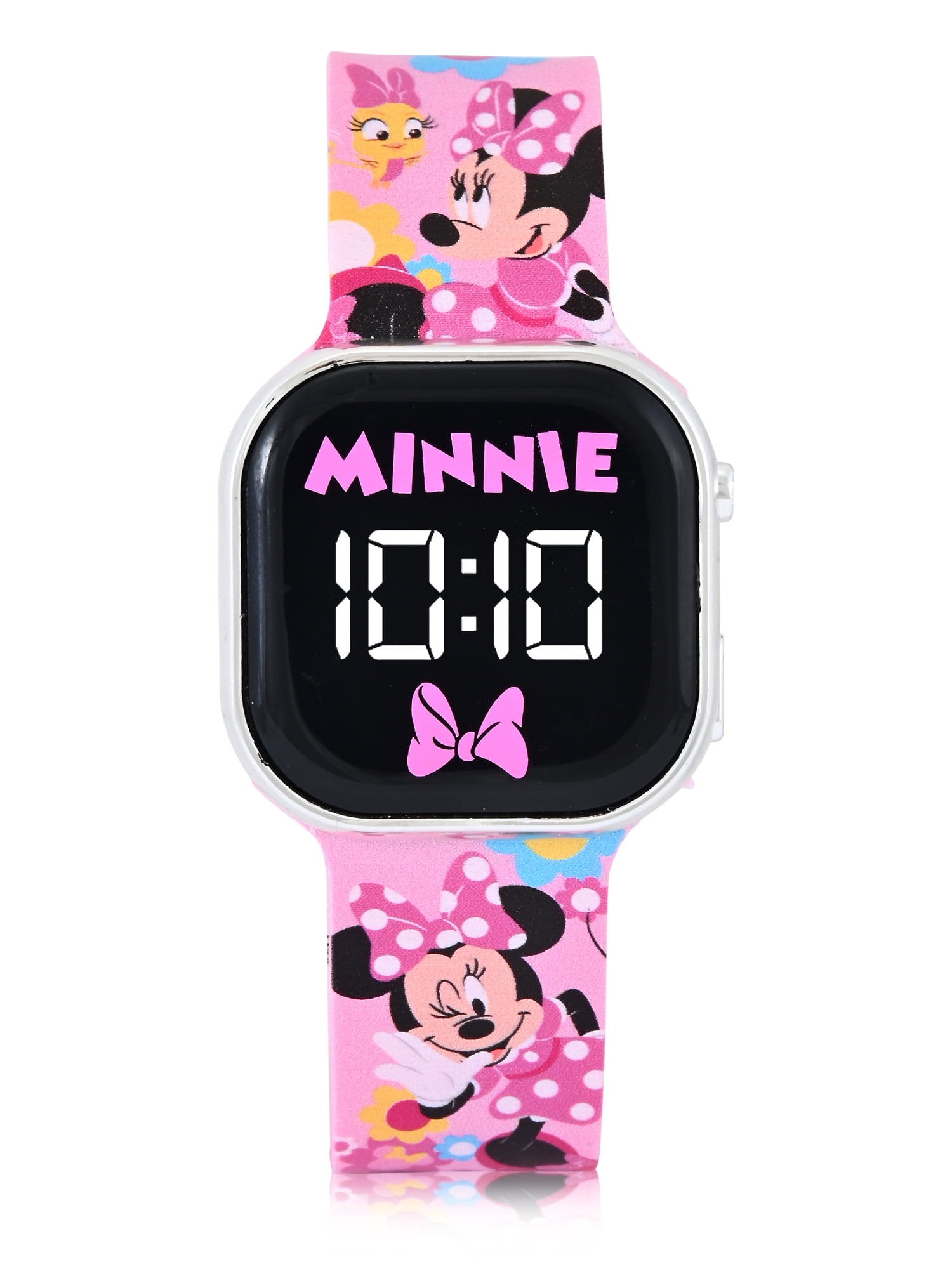 Minnie MouseUnisex Children's LED Watch with Square Case and