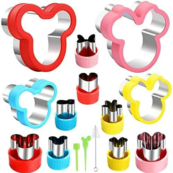 Minnie Themed Cookie Cutters Set,Minnie Head Cartoons Shapes Cookie Cutter for Kids Sandwich Cakes Biscuits Vegetables Fruit Cutters Baking Mold(Assorted Sizes)$$Home Decor, Kitchen, & Other