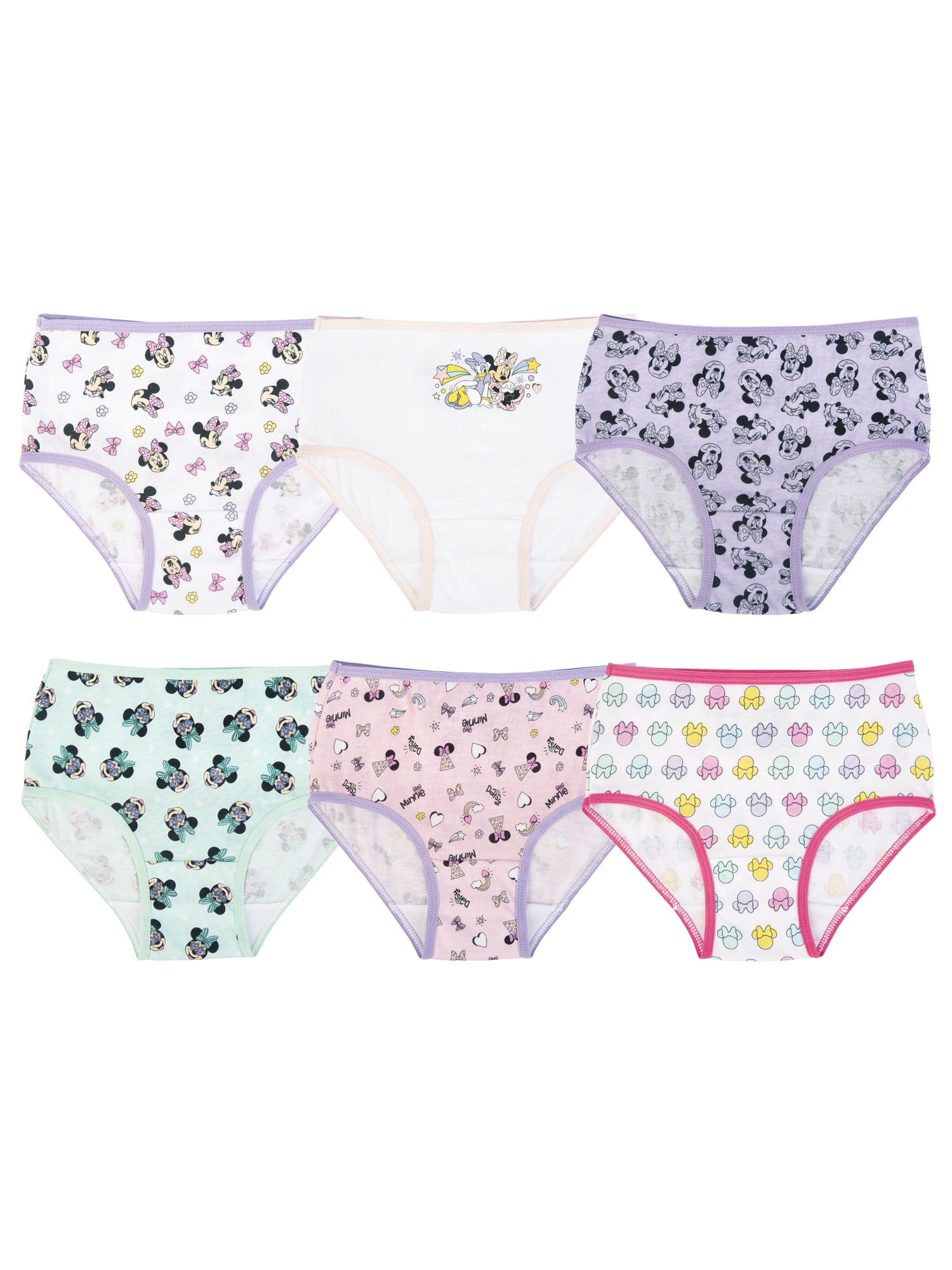 Disney Girls' Toddler Princess Underwear Mulipacks, Multi7pk, 2T/3T 