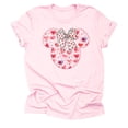 thumbnail image 1 of Minnie Valentine's Red Hearts Big Bow Shirt, Valentine Shirt Unisex Short Sleeve Shirt ( XX-Large, Light Pink), 1 of 5