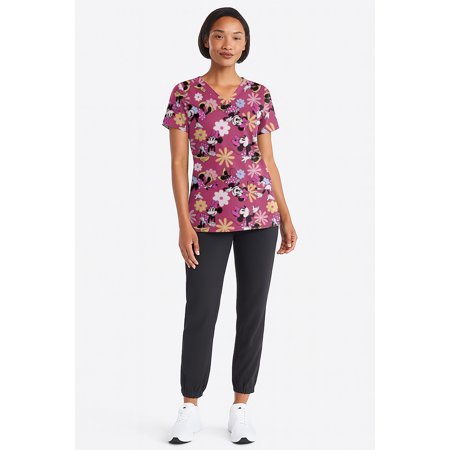 Minnie Women's Graphic Scrub Top, Sizes S-3XL