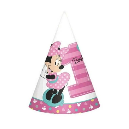 Minnie's Fun To Be one paper Cone Hats (8 Count)