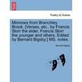 thumbnail image 1 of Minnows from Brenchley Brook. [verses, Etc., by Francis Storr the Elder, Francis Storr the Younger and Others. Edited by Bernard Bigsby.] Ms. Notes. (Paperback), 1 of 1